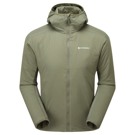 Caper Montane Men's Sirocco Hooded Insulated Jacket Front