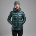 Deep Forest Montane Women's Anti-Freeze XT Hooded Down Jacket Model 3