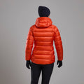 Tigerlily Montane Women's Anti-Freeze XT Hooded Down Jacket Model Back