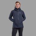 Eclipse Blue Montane Women's Cetus Waterproof Jacket Model 3