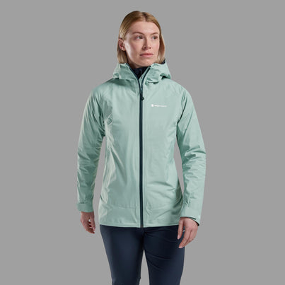 Sea Mist Montane Women's Cetus Waterproof Jacket Front