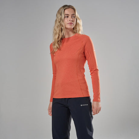 Lava Montane Women's Dart Long Sleeve T-Shirt Front FDLSTLAV