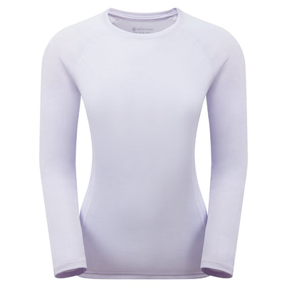 Lilac Haze Montane Women's Dart Long Sleeve T-Shirt Front FDLSTLIL