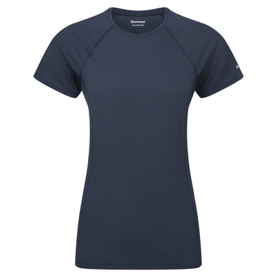 Eclipse Blue Montane Women's Dart Nano T-Shirt Front