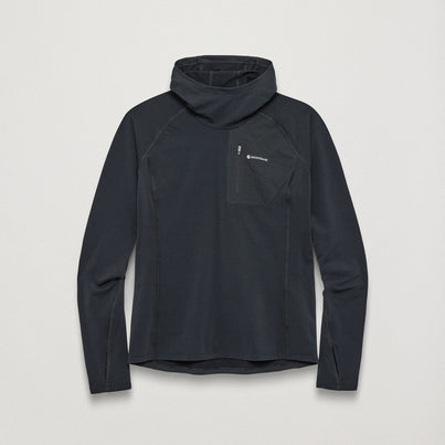 Black Montane Women's Dart XT Thermal Hoodie Front FDTXHBLA