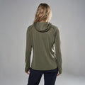 Caper Montane Women's Dart XT Thermal Hoodie Model Back FDTXHCAP