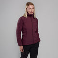 Saskatoon Berry Montane Women's Fireball Hooded Insulated Jacket Model Front