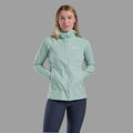 Sea Mist Montane Women's Featherlite Hooded Windproof Jacket Model 3