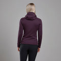 Mulberry Montane Women's Fury Hooded Fleece Jacket Model Back