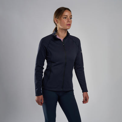 Eclipse Blue Montane Women's Fury Lite Fleece Jacket Front