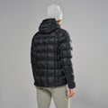 Black Montane Women's Icarus 3.0 Hooded Insulated Jacket Model Back FIHOOBLA