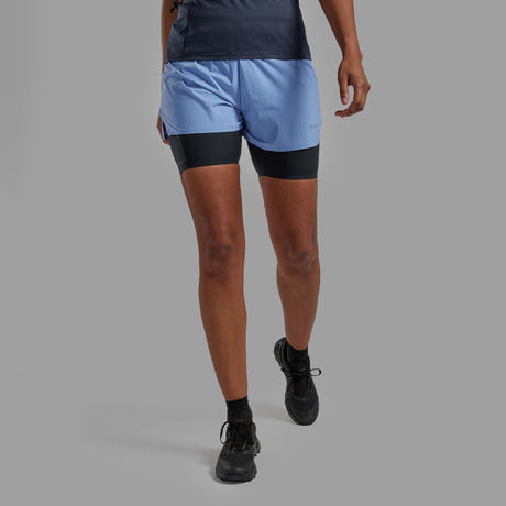 Cornflower Montane Women's Jetstream 4" Trail Running Shorts Front