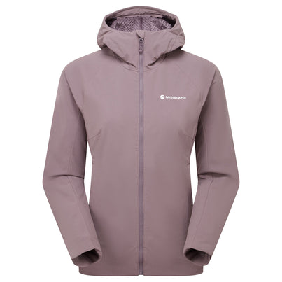 Moonscape Montane Women's Khamsin Hooded Softshell Jacket Front