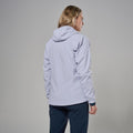 Lilac Haze Montane Women's Khamsin Lite Hooded Softshell Jacket Model Back FKHLHLIL