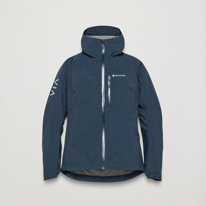 Eclipse Blue Montane Women's Minimus Lite Waterproof Jacket Front FMLIJECL