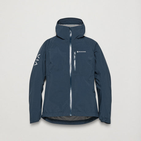 Eclipse Blue Montane Women's Minimus Lite Waterproof Jacket Front FMLIJECL