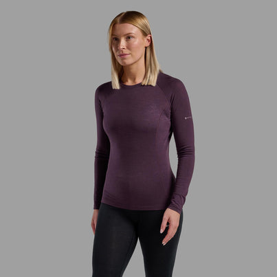 Mulberry Montane Women's Malli Long Sleeve Merino T-Shirt Front