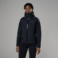 Black Montane Women's Norste Waterproof Jacket Model Front