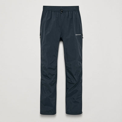 Black Montane Women's Norste Waterproof Pants Front FNOPRBLA