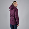 Saskatoon Berry Montane Women's Phase Waterproof Jacket Model Back