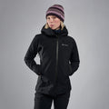 Black Montane Women's Phase XT Waterproof Jacket Model 3