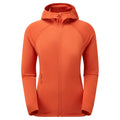 Saffron Red Montane Women's Protium Lite Hooded Fleece Jacket Front