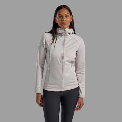 Oyster Montane Women's Protium Hooded Fleece Jacket Front