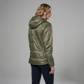 Caper Montane Women's Prism Hooded Insulated Jacket Model Back