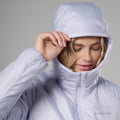 Lilac Haze Montane Women's Prism Hooded Insulated Jacket Model 6