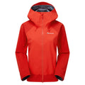 Adrenaline Red Montane Women's Phase XPD Waterproof Jacket Front