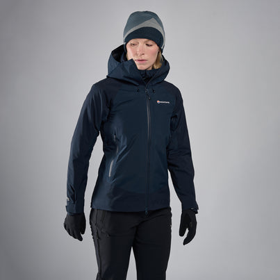 Eclipse Blue Montane Women's Phase XPD Waterproof Jacket Front