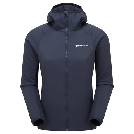Eclipse Blue Montane Women's Sirocco Hooded Insulated Jacket Front