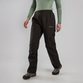 Black Montane Women's Solution Waterproof Pants Model Front