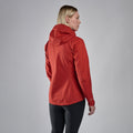 Saffron Red Montane Women's Spirit Lite Waterproof Jacket Model Back