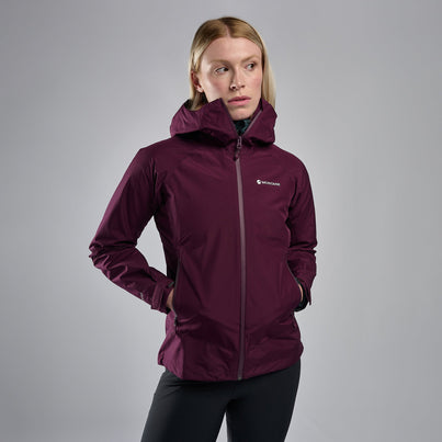 Saskatoon Berry Montane Women's Spirit Waterproof Jacket Front