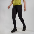 Black Montane Women's Slipstream Trail Running Tights Model Front