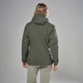 Moss Montane Women's Sirocco XT Hooded Insulated Jacket Model Back FSXTHMOS