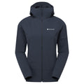 Eclipse Blue Montane Women's Tenacity Nano Hooded Softshell Jacket Front