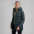 Deep Forest Montane Women's Tundra Hooded Down Jacket Model 3