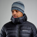 Stone Blue Montane Brew Beanie Hat Model Front