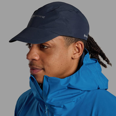 Eclipse Blue Montane Phase Lite Waterproof Cap Front