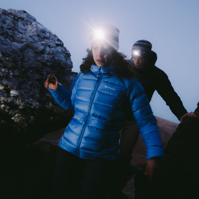 Cornflower Montane Women's Anti-Freeze XT Hooded Down Jacket Front