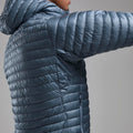 Stone Blue Montane Men's Alpine 850 Nano Hooded Down Jacket Model 3