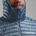 Stone Blue Montane Men's Alpine 850 Nano Hooded Down Jacket Model 4