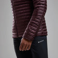 Dark Garnet Montane Men's Anti-Freeze Lite Hooded Down Jacket Model 6