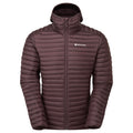 Dark Garnet Montane Men's Anti-Freeze Lite Hooded Down Jacket Front