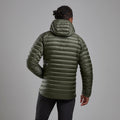 Caper Montane Men's Anti-Freeze Hooded Down Jacket Model Back