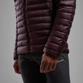 Dark Garnet Montane Men's Anti-Freeze Hooded Down Jacket Model 6