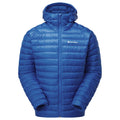 Neptune Blue Montane Men's Anti-Freeze Hooded Down Jacket Front