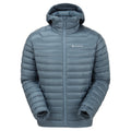 Stone Blue Montane Men's Anti-Freeze Hooded Down Jacket Front